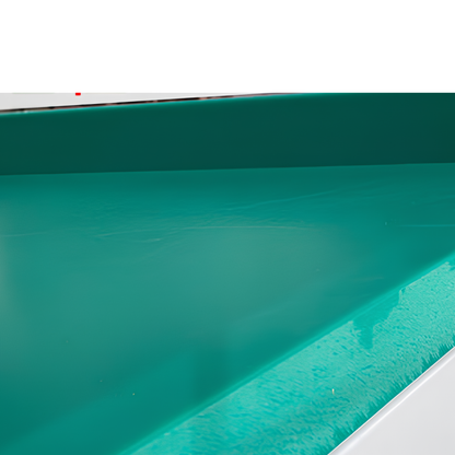 Table de Découpe Professionnelle Inox avec Plaque PE Épaisse vert (Billot CHR) 120 x 80 x 80 cm