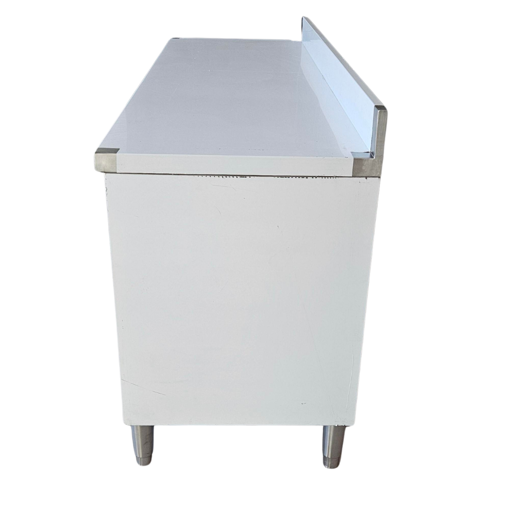 Meuble Bas Inox Professionnel avec Tiroirs et Portes Battantes 150 cm