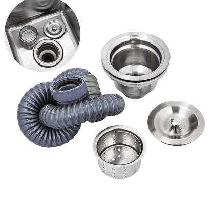 Plonge Inox Professionnelle Double Bac (2 Cuves) – 100 X 60 cm
